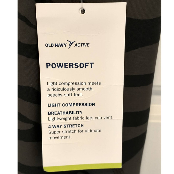 Old Navy Active Elevate Leggings. Women's XS High Rise. Gray Tiger Stripe. - Picture 5 of 8